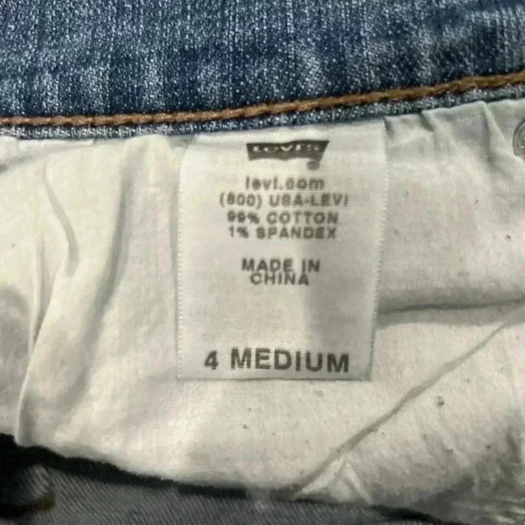 Levi’s 515 blue jean shorts in size 4 - Picture 5 of 5